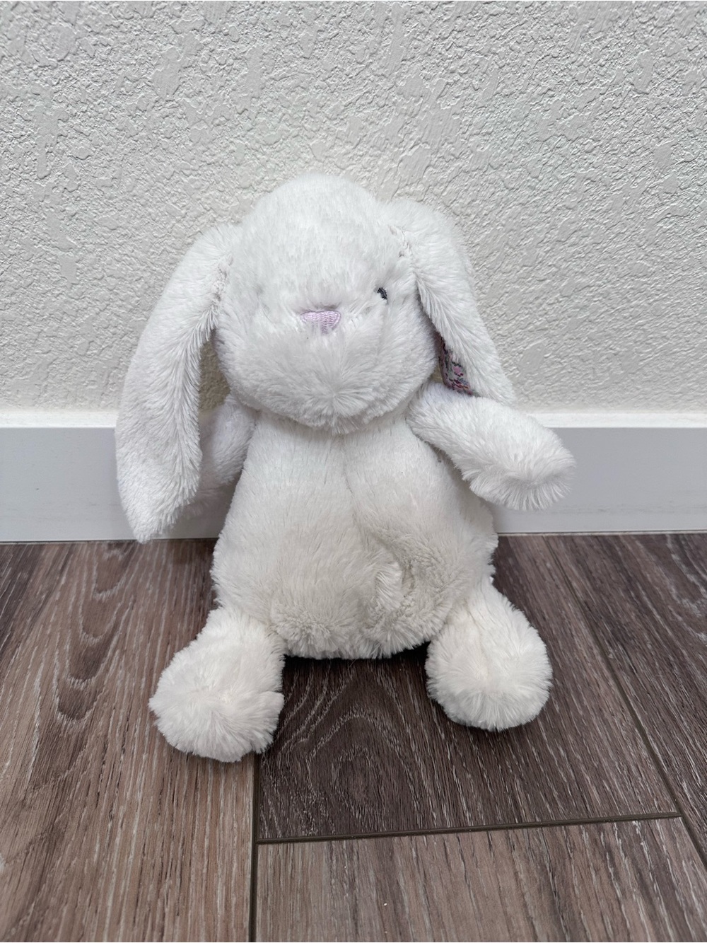 Carters Just One You White Bunny Floral Ears 2022 Cozy Cuddly Companion
